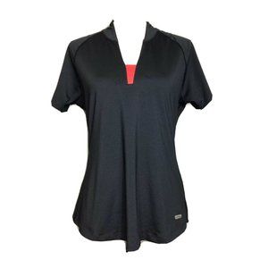 Annika Cutter & Buck Black Golf Top M